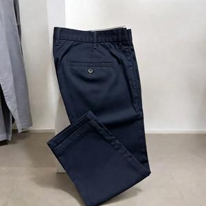 Pantalones Chinos Formales para Hombre, Corte Slim, Elásticos, Ligeros, Color Oscuro |   Pantalones Chinos de Algodón al por Mayor OEM ODM, Marca Privada - Product Image 3
