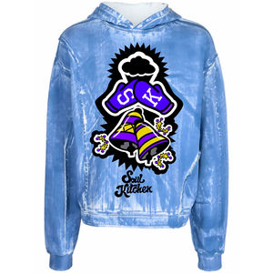 Sweat-shirt à capuche surdimensionné 100% coton mélangé personnalisé pour hommes - Product Image 1