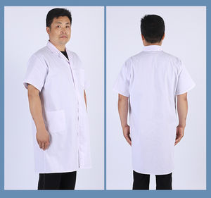 Gran oferta, bata de laboratorio médico profesional para hombres, calidad de gama alta con tela de punto, mangas largas, diseño de enfermera, uso hospitalario - Product Image 4