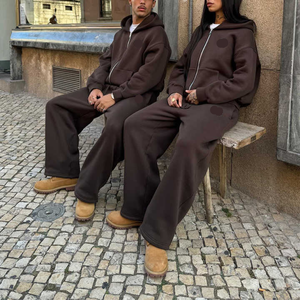 Respirant 100% coton survêtements pour hommes 2 pièces tenues athlétiques décontractées survêtements pour hommes vêtements homme ensembles - Product Image 6