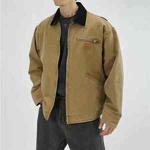 Streetwear Pu <b>Leather</b> Logo Embroidery Bomber Jacket for Men and Women Lapel Casual Loose Windbreaker <b>Coat</b> Oversized - Product Image 1