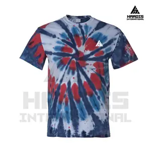 Premium Product Drop Shoulder Men Tie Dye T Shirts 100% Cotton Tie Dye T-Shirts Four Colors Tie Dye Men's T-Shirts