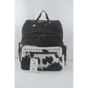 Sac à dos bohème en cuir de vachette fait main, antivol, en cuir véritable, tendance vintage pour femmes, étudiantes, usage quotidien, logo imprimé - Product Image 2