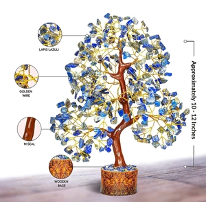 Árbol de lapislázuli Natural, potente árbol de cristal para activación de la mayor inteligencia y mejora la habilidad de las piedras preciosas - Product Image 2