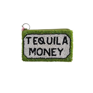 Pochette à monnaie artisanale traditionnelle en perles de rocaille petit portefeuille porte-monnaie perlé fait à la main accepter Design personnalisé par glowin fashion - Product Image 3