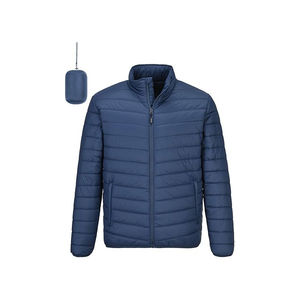 Blouson d'hiver matelassé brillant style streetwear pour homme, personnalisé OEM 2026, avec logo sur mesure - Product Image 4