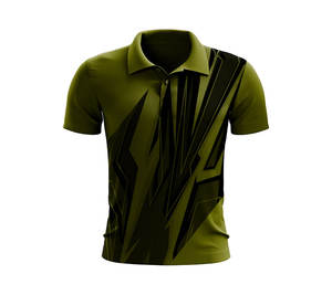 Camiseta de Algodón 100% Transpirable, Estilo Moderno y Urbano, Cuello Camisero, Ajuste Elástico, Impresión Personalizada, Suave y Cómoda para el Verano - Product Image 2