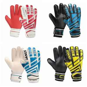 Guantes de portero de cuero ajuste personalizado Venta al por mayor Agarre de látex de fútbol Agarre cómodo de cuero y látex para deportes al aire libre - Product Image 3
