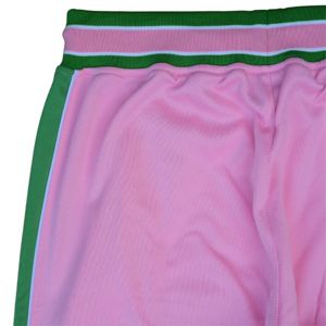 Pantalones de chándal retro para mujer Ropa griega de hermandad vintage | Pantalones atléticos de poliéster 100% rosa y verde con diseño personalizado - Product Image 5