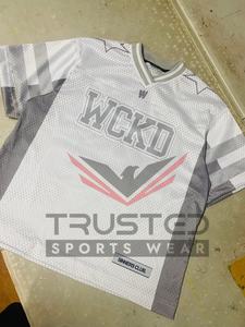 Maillot de football américain pour homme, taille plus, respirant, à séchage rapide, en maille 100% polyester, de haute qualité, en gros, personnalisé, 2026 - Product Image 5