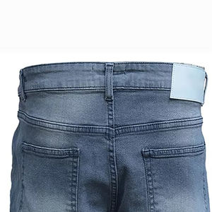 Shorts de Mezclilla de Tela Premium de Alta Calidad para Hombre con Impresión de Etiqueta de Talla Personalizada, Shorts de Moda Urbana para Hombre - Product Image 6