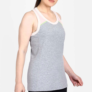 เสื้อกล้ามผู้หญิงไซส์ใหญ่พิเศษทำจากวัสดุผ้าฝ้าย100% ระบายอากาศได้ดีมีสไตล์พร้อมโลโก้/ขนาดตามสั่ง