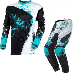 Ensemble uniforme confortable de motocross sublimé vêtements de sport imprimés pour la course - Product Image 5