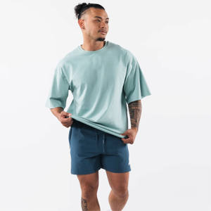 «T-shirt pour hommes surdimensionné en coton | Streetwear graphique d'impression personnalisée | Fabricants de vêtements» - Product Image 1