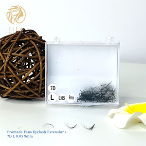 Extensiones de pestañas sueltas hechas a mano con logotipo personalizado y color Promade, abanicos de pestañas de etiqueta privada hechos en Vietnam - Product Image 1