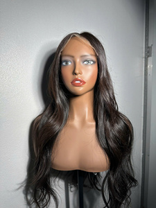 Vietnamien Remy Cheveux Bouclés Perruque 1B Couleur Petit Cap Transparent Lace Front Bob Perruque - Product Image 4