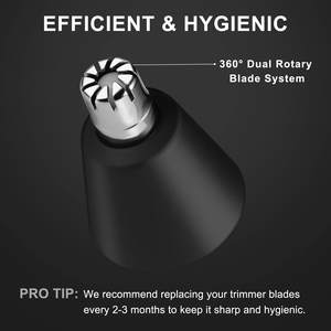 Cuchillas de Repuesto Metálicas Giratorias para Recortadora de Vello Nasal Portátil USB, Higiénicas, Reemplazables, para Uso Doméstico y en Autocaravanas - Product Image 6