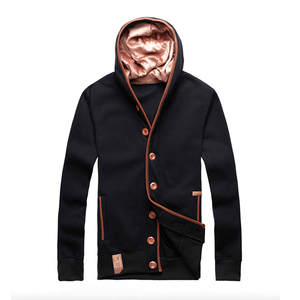 Hot Sale High Quality Fashionable Men's Autumn & Winter Hoodies & Sweatshirts Long Sleeve Button Down Men Hoodie Casual <b>jacket</b> - Product Image 4