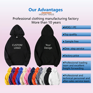 MQ vente en gros personnalisé hommes sport à capuche couleur unie pull ensemble deux pièces à capuche & sweats et pantalons de survêtement - Product Image 2