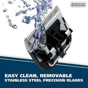 Kit de tondeuse à cheveux T9 rechargeable avec cordon/sans fil, lame en acier inoxydable, étanche IPX7, sans fil, pour moustache - Product Image 3