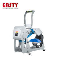 Máquina de prensa de calor Easty Cap 58x33x49cm neumática automática para sublimación de tinta en gorras y sombreros