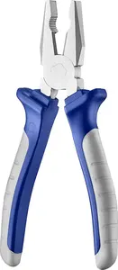 MRM 7" Linesman <b>Pliers</b> with Comfort Grips (TPR/PP Handle) Smooth Jaw Surface Industrial Grade - Product Image 2