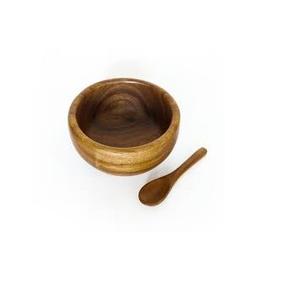 Vajilla de madera de acacia hecha a medida, ensaladera de madera para artículos de cocina de fiesta para servir cereales - Product Image 4