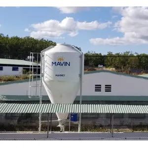 Silos d'alimentation en stock pour le stockage de silos à porcs Fabricant composite du Vietnam Système d'alimentation silo de meilleure qualité