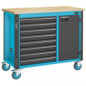 Banc de travail mobile Hazet avec 8 tiroirs vides, armoire à outils - Product Image 3