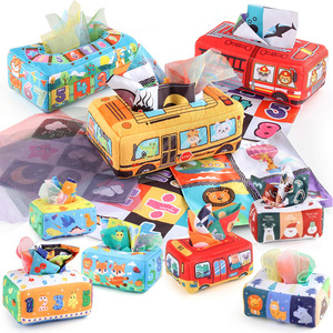 37 Estilos, Directo de Fábrica, Caja de Toallitas de Papel para Bebés, Rompecabezas para Bebés, Educación Temprana Montessori, Juguetes de Tela para Niños - Product Image 2