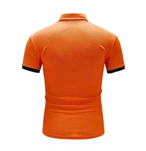 Camiseta de golf de secado rápido de alta calidad, marca personalizada, Color sólido liso para Polo para hombre, corte holgado, tejido de talla grande, suministro de fábrica - Product Image 4
