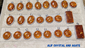 Colgante de piedras preciosas de ámbar recién llegado para joyería, accesorios de cristal, colgantes Vintage de calidad superior, tendencia superior a granel - Product Image 6