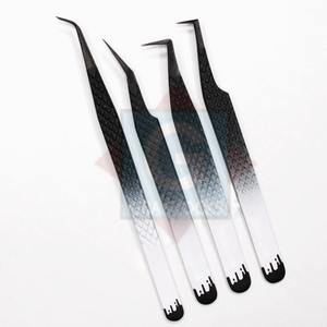 Pinzas de extensión de pestañas de acero inoxidable de alta calidad, la mejor calidad de 90 grados con punta afilada, probada a mano para la sostenibilidad - Product Image 3