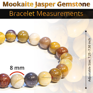 Pulsera de cristal de mookaita natural a granel, pulseras elásticas con cuentas de 8mm hechas a mano para mujeres y hombres, pulsera de curación de Reiki Unisex - Product Image 3