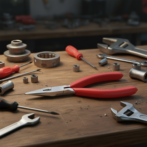 Alicates de Punta Plana Cromados Knipex con Mangos Recubiertos de Plástico y Mordazas Cóncavas y Puntiagudas para Mecánica de Precisión - Product Image 3