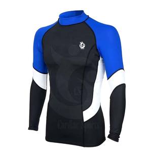 Logo personnalisé pour hommes Rashguard imprimé à manches longues UPF 50 + Compression Surf Sports Shirt Plain Gym Top pour MMA Surf & Sports - Product Image 1