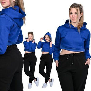 Sudaderas Cortas de Felpa para Mujer, Corte Moderno, Ligeras, Suaves al Tacto, Cómodas para Uso Diario - Product Image 6