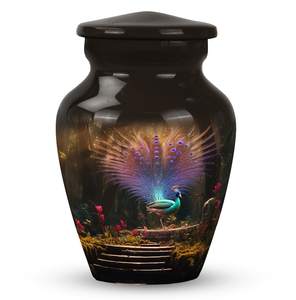 Peacock Cremation Urns Home Memorial <b>for</b> Human <b>Ashes</b> Wildlife Decorative <b>Keepsake</b> Personalized Funeral Urn <b>for</b> Male and Female - Product Image 2