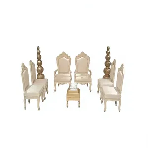 Sillas Vedi DE BODA indio, conjunto de sillas hechas a mano, estilo Sankheda, impresionante Mandap de boda - Product Image 6