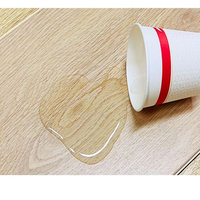 Échantillons de revêtements de sol SPC à clipser durables, imperméables, résistants à l'usure, surface unie, stratifié pour solutions de projets de design graphique hôtelier