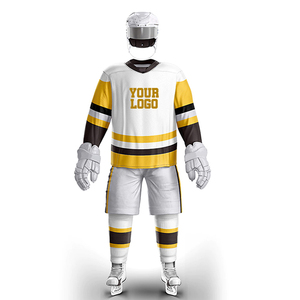 Tenue d'entraînement de hockey sur glace pour hommes, qualité professionnelle OEM, polyester de haute qualité, ensembles personnalisés, style personnalisable par sublimation - Product Image 1