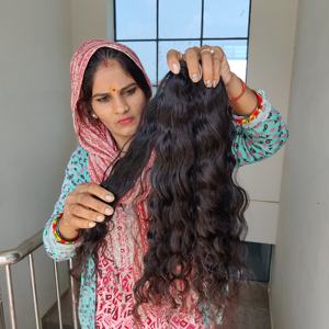 Extensions de cheveux vierges indiennes 100% Remy, cuticules alignées, tissage complet en dentelle, haute qualité, ondulées, cheveux naturels non traités, cheveux humains bruts - Product Image 1