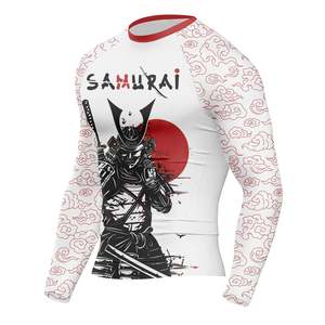 Top Sales Rash Guard Sportswear Custom Bjj Printed Rash Guard Solid Color Mma Men Rashguard Wholesale Price - Product Image 4