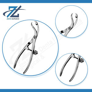 Pinzas para Sujeción Ósea, Articulación de Tornillo Manual, Instrumentos Quirúrgicos de Acero Inoxidable, 165 mm de Largo, Certificación CE, Uso en Cirugía General - Product Image 4