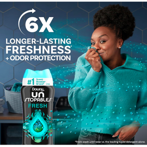 Downy Unstopables In Wash Parfum Booster Perles Parfum frais 24 oz Perles de lessive pour la protection contre les odeurs Apaisant - Product Image 2