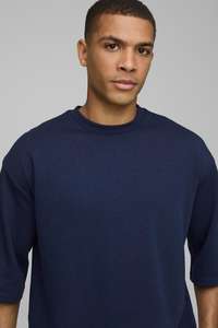 Camisetas de peso pesado con logotipo personalizado de primera calidad, Camiseta 100% de algodón para hombre, camisetas en blanco de gran tamaño de algodón grueso 280GSM - Product Image 2