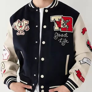 Chaqueta universitaria de béisbol Letterman personalizada directa de fábrica 100% soporte de lana ropa de calle bordado diseñador-fabricante directo - Product Image 1