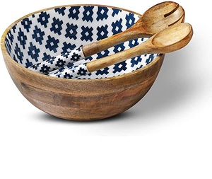 Nuevo diseño, venta al por mayor, ensaladera grande de alta calidad, cuenco para mezclar frutas, masa de madera tejida para el hogar altamente duradera - Product Image 6