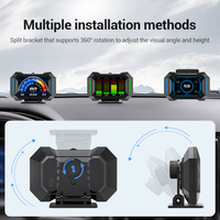 Última Versión P25 GPS OBD2 Medidor Digital para Coche, Escáner con Alarma, Velocímetro, Pantalla HUD, Temperatura del Agua, RPM, Turbo Boost, Accesorios para Coche