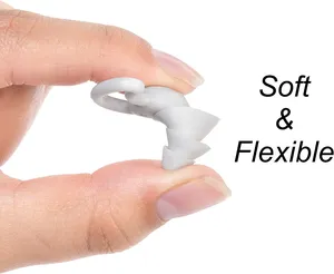 Tapones para los oídos de silicona de color gris con forma de aleta de tiburón altamente cómodos con NRR 28dB Ideal para campo de tiro a los mejores precios de EE. UU. - Product Image 2